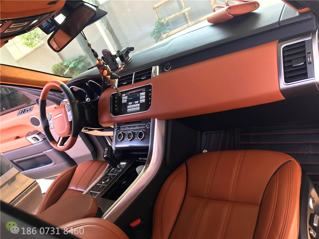 路虎内饰草莓污视频网站｜路虎顶棚蒙咖色麂皮