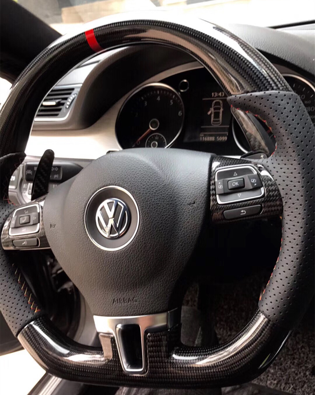 大众CC方向盘草莓污视频网站碳纤维